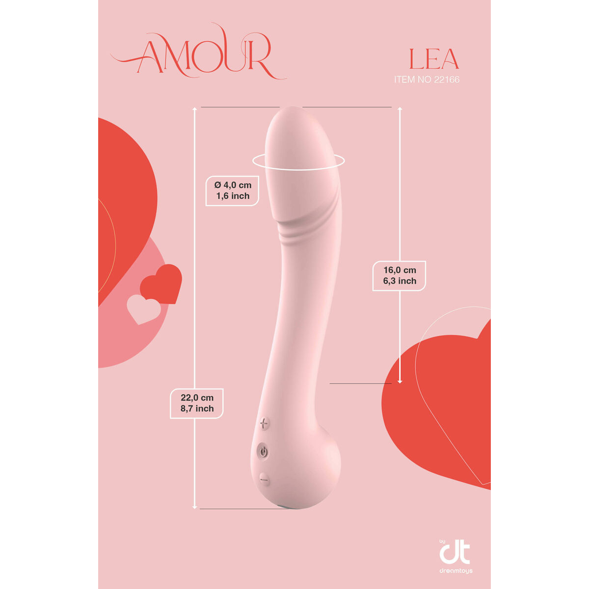 Vibrator Dream Toys Amour Flexible Rosa
